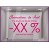 Sticker Promotions de Noël a personnaliser vitre idee decoration commerce boutique lettrage adhesif