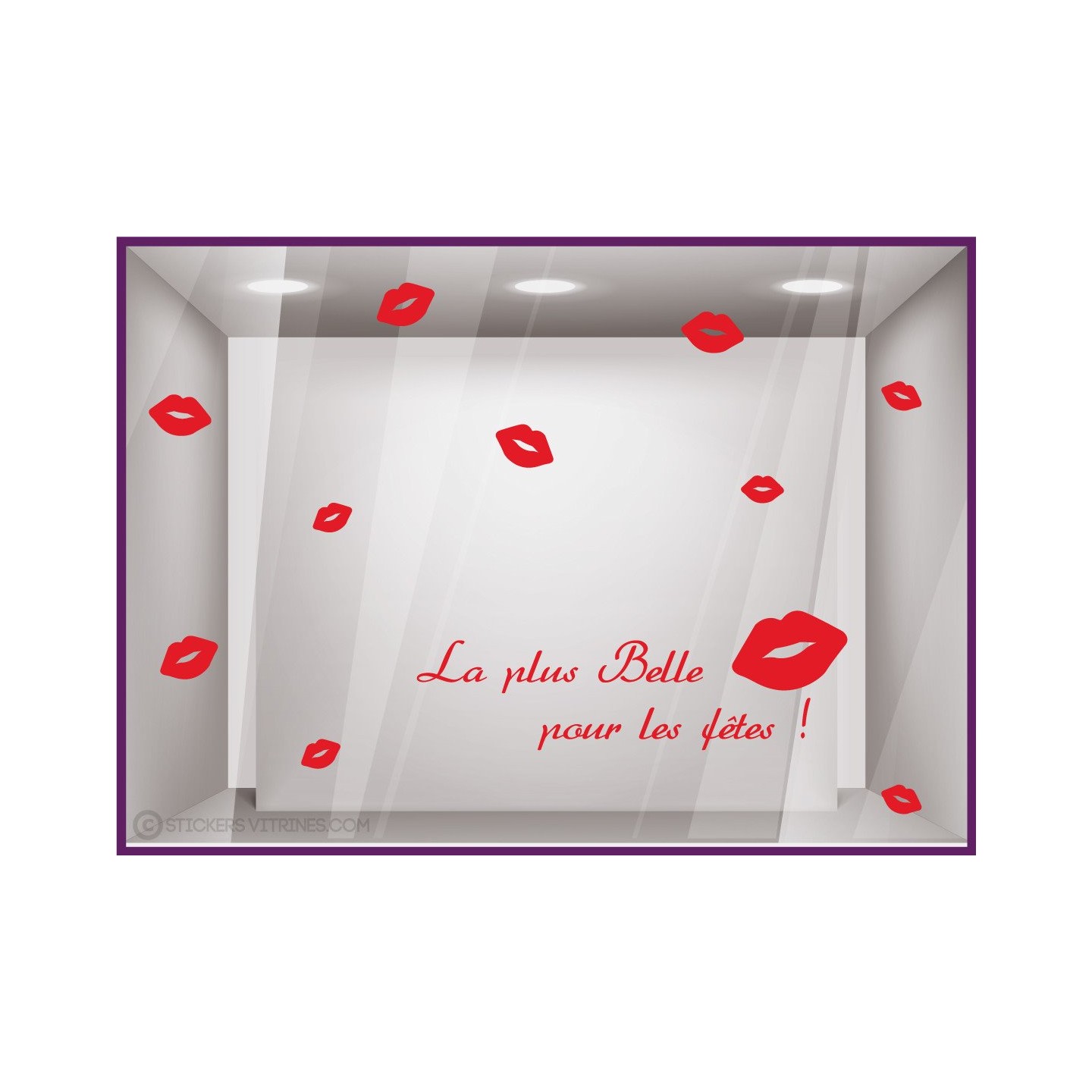 Kit de Stickers La Plus Belle Pour Les F^etes