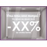 Sticker Vous nous avez manque personnaliser vitrine devanture calicot covid restaurant commerce boutique mode magasin enseigne