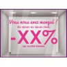Sticker Vous nous avez manque personnaliser vitrine devanture calicot covid restaurant commerce boutique mode magasin enseigne