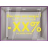 Sticker Vous nous avez manque personnaliser vitrine devanture calicot covid restaurant commerce boutique mode magasin enseigne