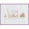 Sticker Call and Collect a Personnaliser lettrage adhesif autocollant vitrine devanture magasin covid vitrophanie restaurant