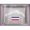 Sticker Masque Obligatoire DEVANTURE VITRINE CALICOT BOUTIQUE COMMERCE DECORATION COVID FRANCAIS 