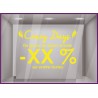 Sticker Promotions Crazy Days personnaliser MAGASIN IDEE DECORATION CALICOT AUTOCOLLANT PUBLICITAIRE VITRINE VITRES IMPRIMEUR