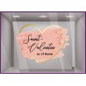 Sticker Coeur Paillettes Saint-Valentin autocollant lettrage adhesif magasin Calicot bijouterie beaute mode idée deco