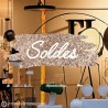 Sticker Soldes devanture fournisseur mode promotion offre promotionnelle destockage braderie liquidation calicot vitre adhesif