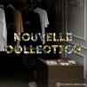 Sticker Motif Floral Nouvelle Collection Bleu et Jaune calicot autocollant vitrophanie lettrage adhésif devanture