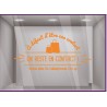 Sticker on reste en contact magasin boutique mode decoration vitrophanie covid adhesive autocollant devanture