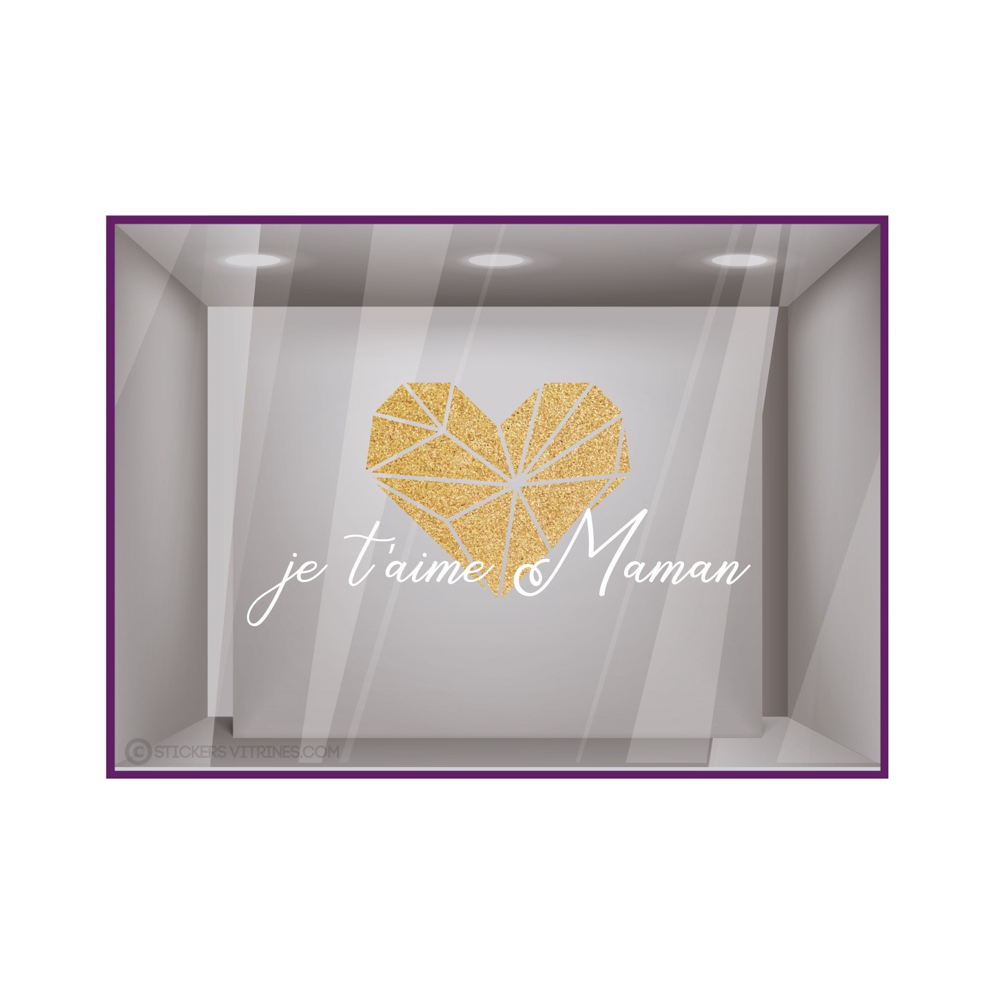 Sticker Lettres autocollantes fleuriste bijouterie mode lettrage adhésif vitrophanie vitrine