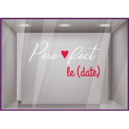 STICKER-FETE DES PERES-VITROPHANIE-DEVANTURE-VITRES-MAGASIN-DECO-LETTRAGE-AUTOCOLLANT