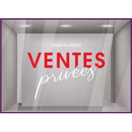 STICKER--SOLDES-VENTES PRIVEES-OFFRE-CALICOT-VITRINE-MAGASIN-DECO-LETTRAGE-ADHESIF-PROMOTIONS-COMMERCE