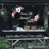 Autocollant-calicot-Fête des mères-fleuriste-commerce-boutique-vitrine