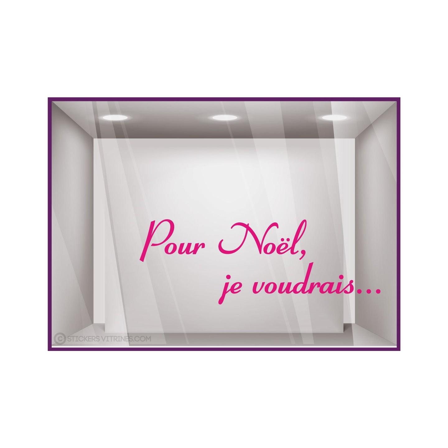 Sticker Pour Noël, je voudrais