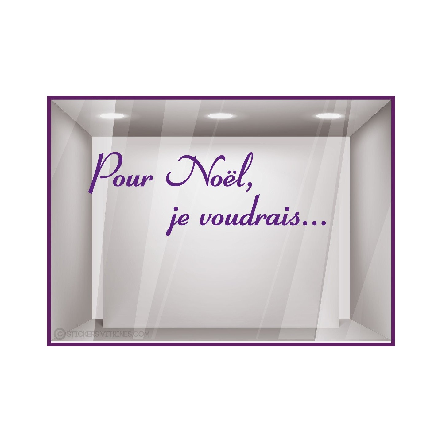 Sticker Pour Noël, je voudrais