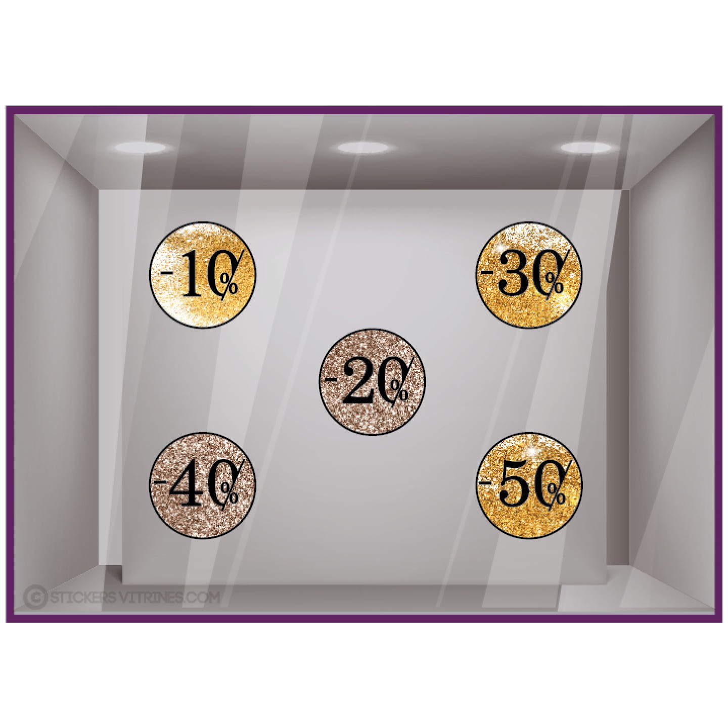 STICKER-OFFRE-AUTOCOLLANT GEANT-CALICOT-VITRINE-MAGASIN-DECO-ADHESIF-PROMOTIONS-COMMERCE