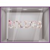 Lettres autocollantes-Soldes-Braderie-Ete-Promotion-Boutique-Adhesif-Vitrine-idee deco-fleur-magasin