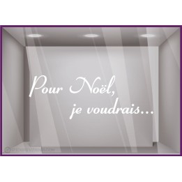 Sticker Pour Noël, je voudrais