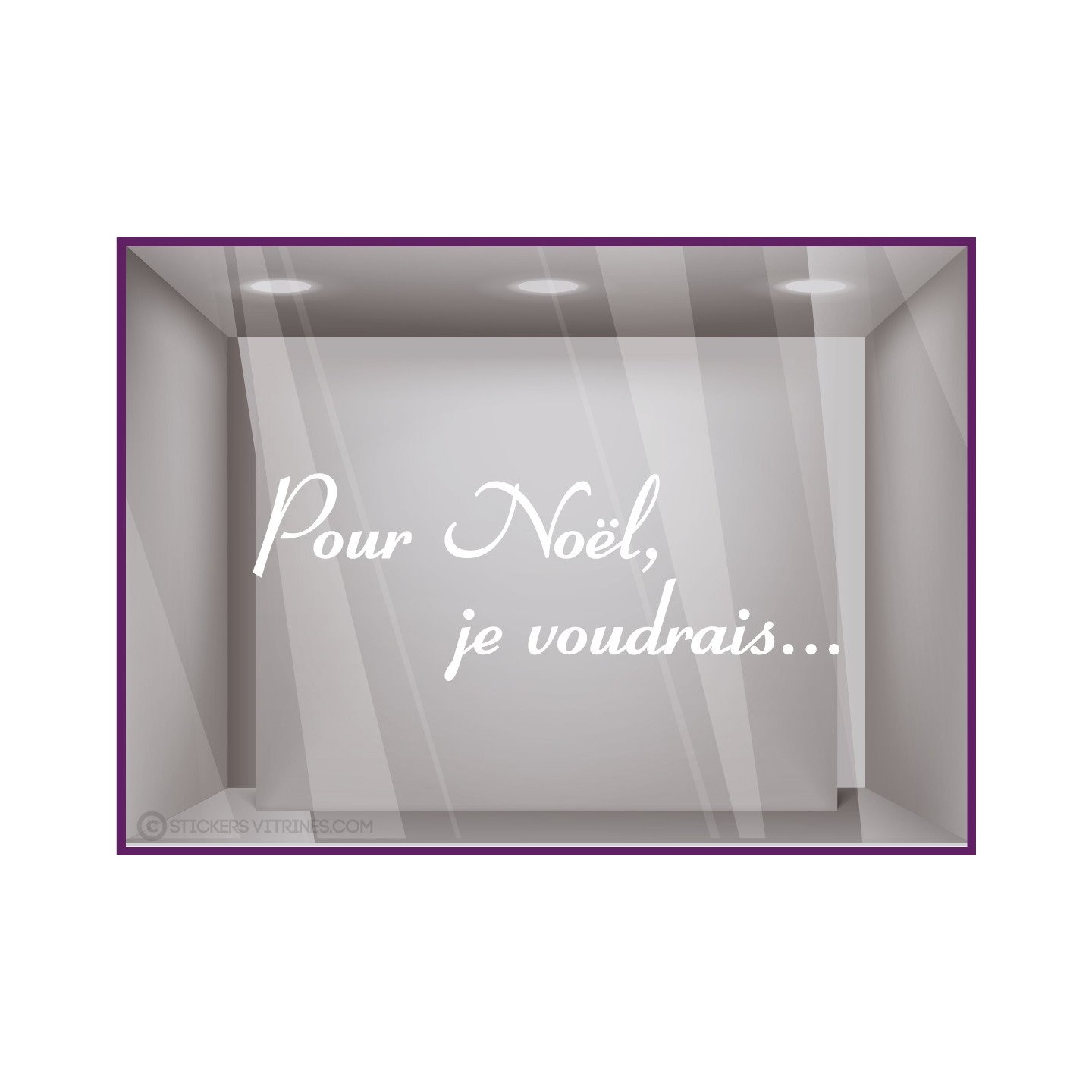 Sticker Pour Noël, je voudrais