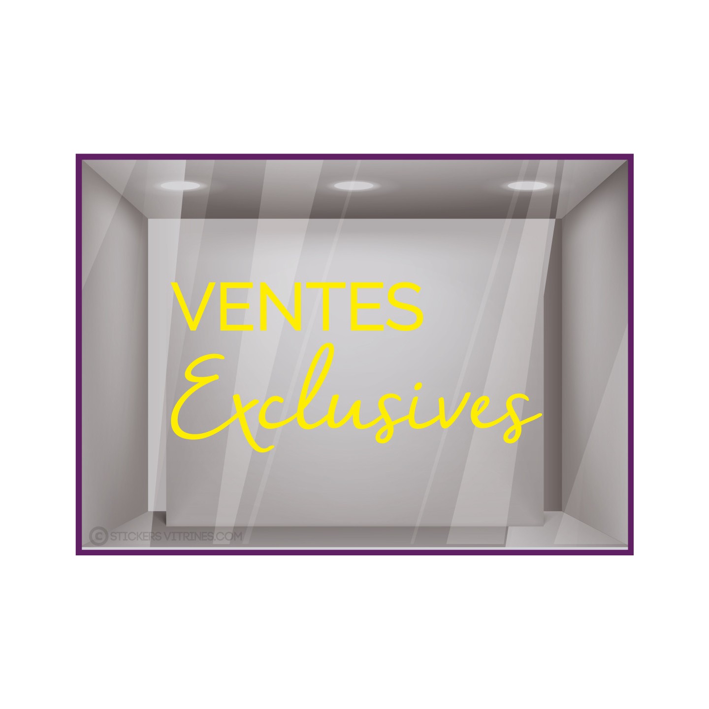 STICKER-SOLDES-OFFRE-CALICOT-VITRINE-MAGASIN-DECO-LETTRAGE-ADHESIF-PROMOTIONS-VENTES EXCLUSIVES