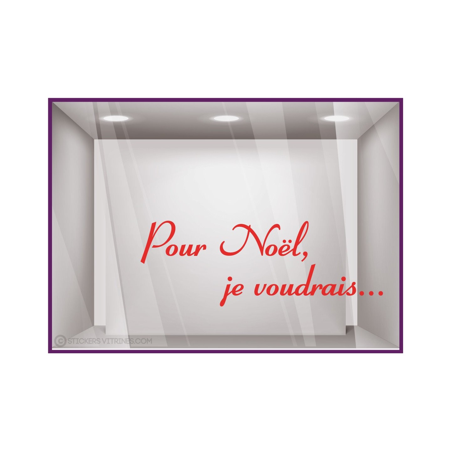 Sticker Pour Noël, je voudrais