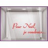 Sticker Pour Noël, je voudrais