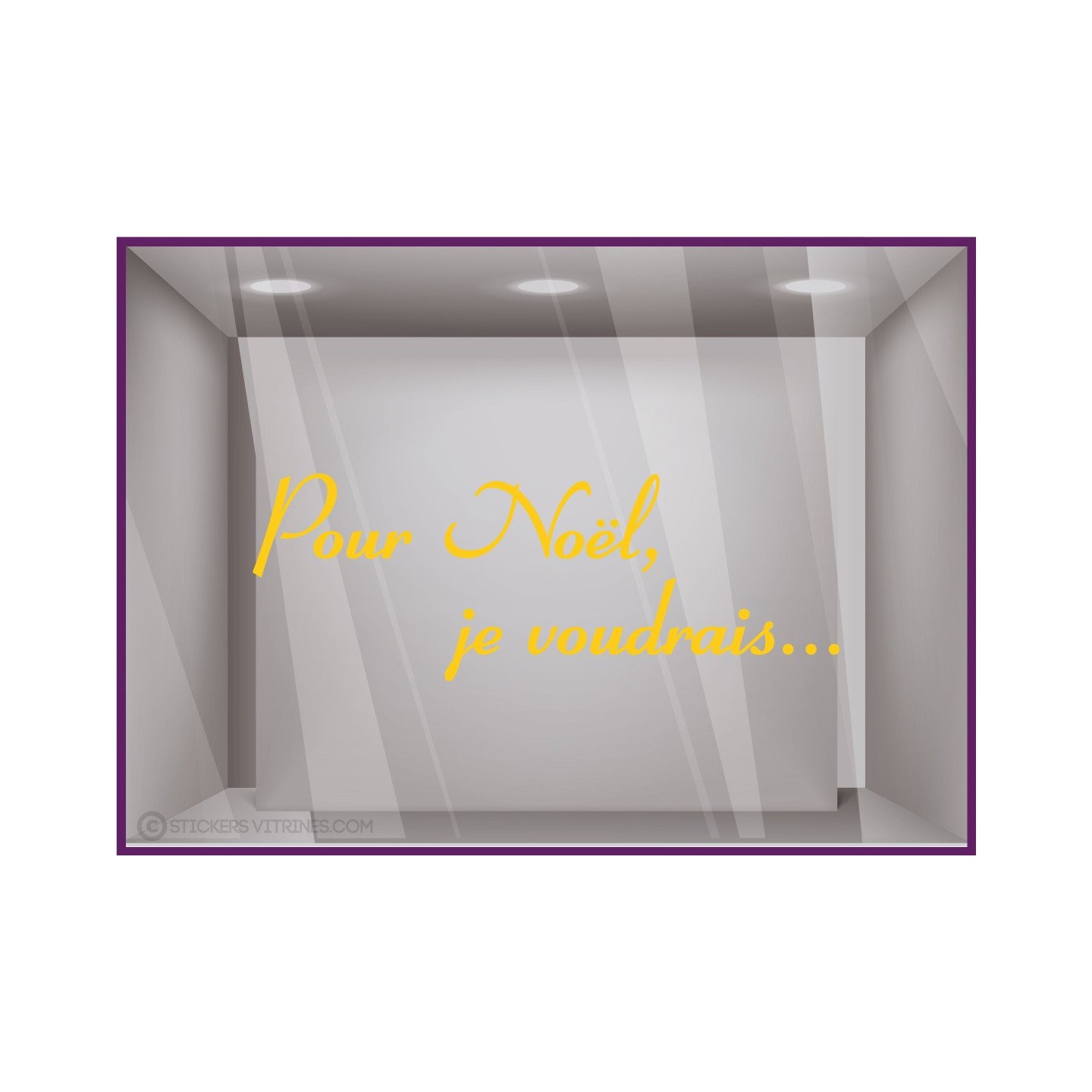 Sticker Pour Noël, je voudrais