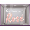 Vin-Bistro-Signaletique-Commerce-La vie en Rose-Vitrophanie-Lettrage adhesif-Devanture-Cave a vin-Bar-Calicot-Sticker
