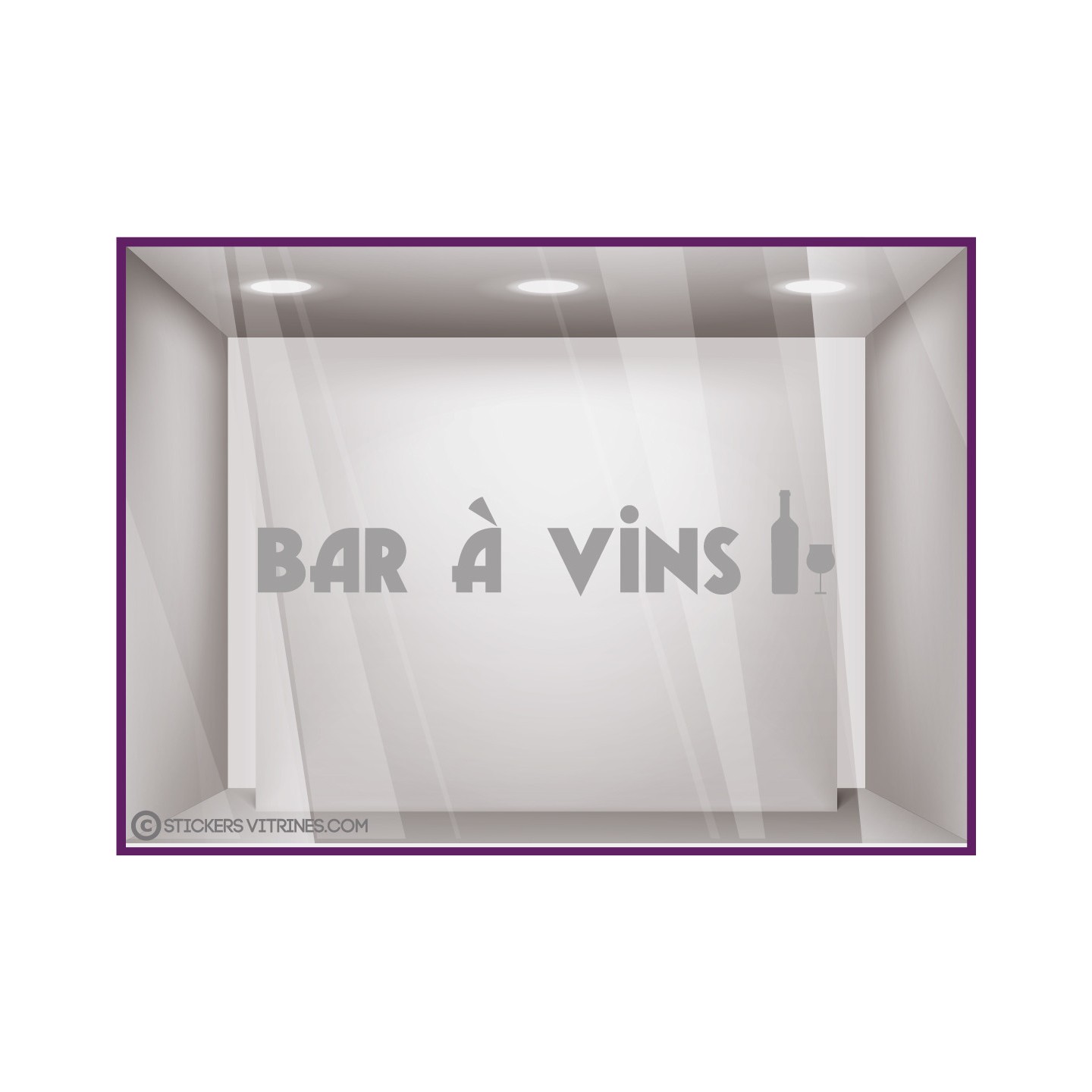 STICKER-LETTRAGE AUTOCOLLANT-CALICOT-VITRINE-MAGASIN-DECORATION