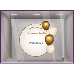 STICKER-ANNIVERSAIRE-CALICOT-VITRINE-MAGASIN-DECO-LETTRAGE-ADHESIF-MODE-COMMERCE-ballons