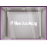 Sticker-hashtag a personnaliser-signaletique-vitrine-instagram-devanture-boutique-tendance-magasin-lettrage adhesif-autocollant 