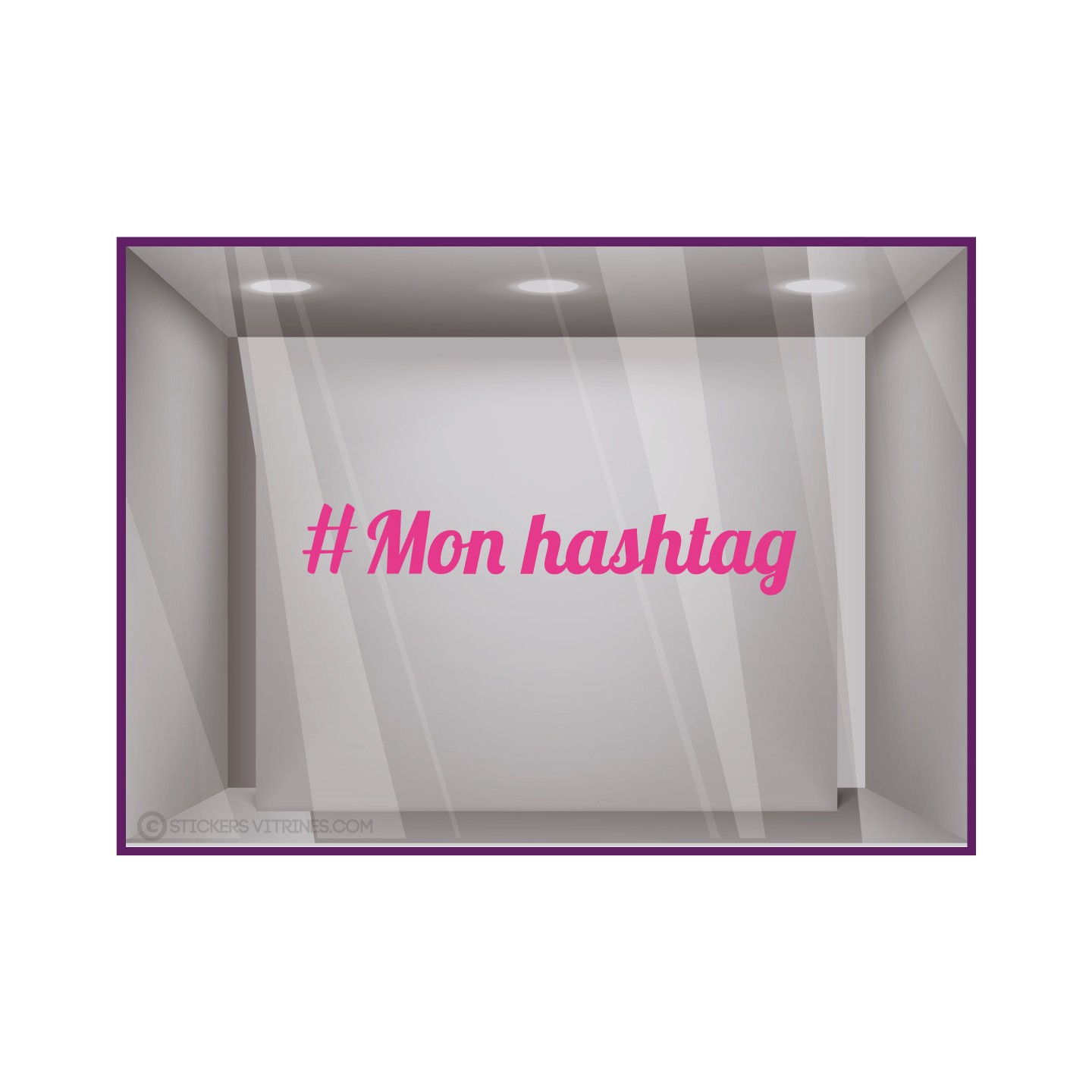 Sticker-hashtag a personnaliser-signaletique-vitrine-instagram-devanture-boutique-tendance-magasin-lettrage adhesif-autocollant 
