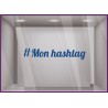 Sticker-hashtag a personnaliser-signaletique-vitrine-instagram-devanture-boutique-tendance-magasin-lettrage adhesif-autocollant 