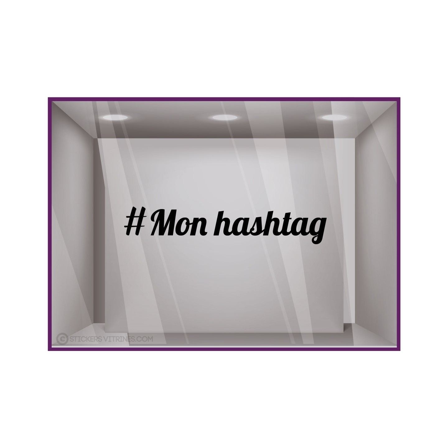 Sticker-hashtag a personnaliser-signaletique-vitrine-instagram-devanture-boutique-tendance-magasin-lettrage adhesif-autocollant 