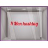 Sticker-hashtag a personnaliser-signaletique-vitrine-instagram-devanture-boutique-tendance-magasin-lettrage adhesif-autocollant 