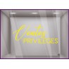 Sticker Ventes Privileges BOUTIQUE IDEE DECORATION COMMERCE VITRINE IMPRIMEUR VITRES MAGASIN BIJOUTERIE PRIVEES BRADERIE ADHESIF