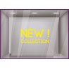 Sticker New Collection boutique commerce été printemps mode homme femme calicot vitrophanie