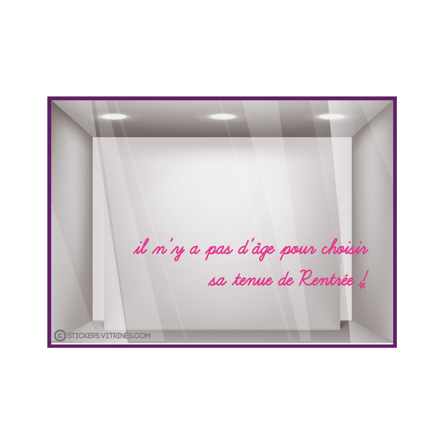 Lettrage Autocollant Rentree Magasin Boutique Decoration Mode Sticker Adhesif