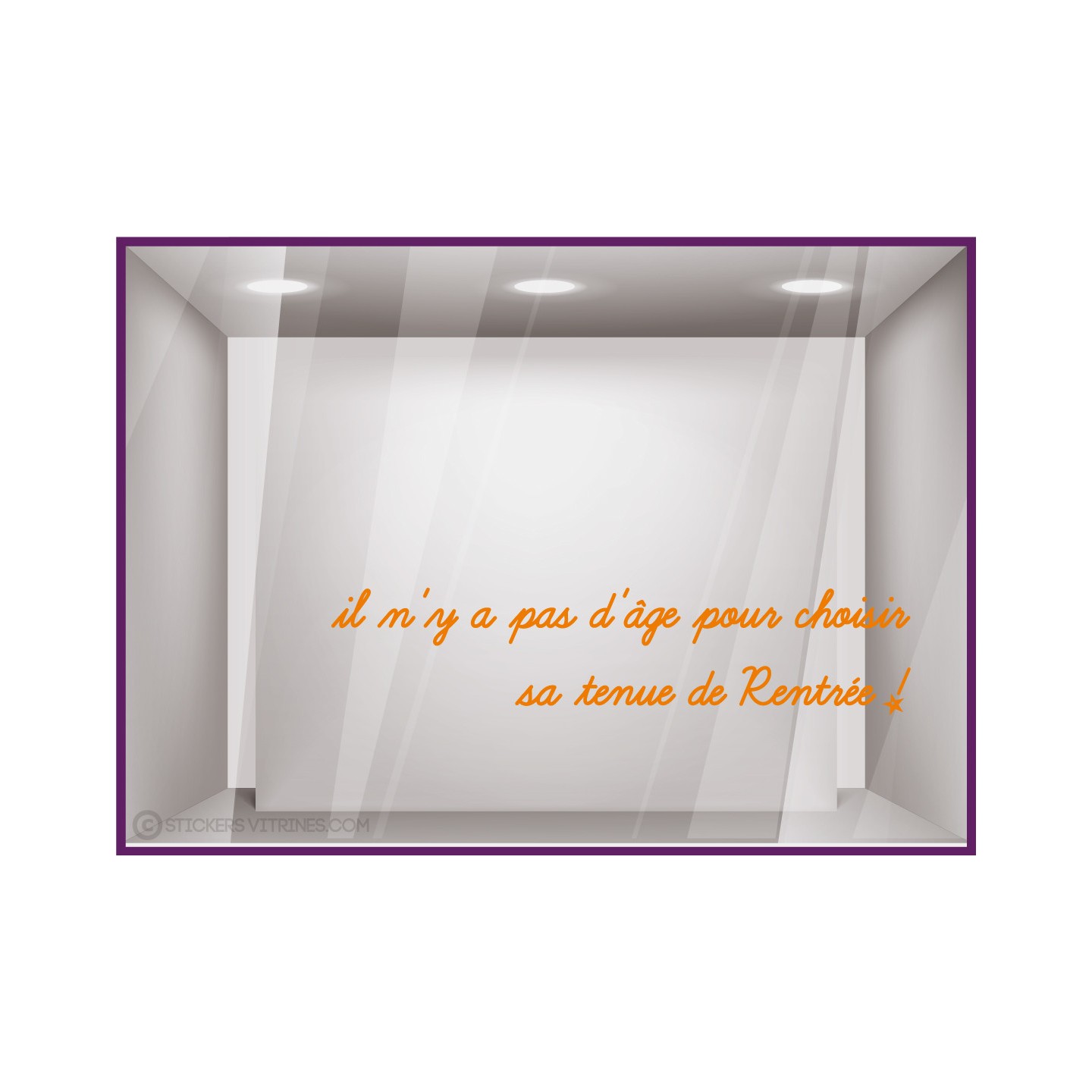 Lettrage Autocollant Rentree Magasin Boutique Decoration Mode Sticker Adhesif