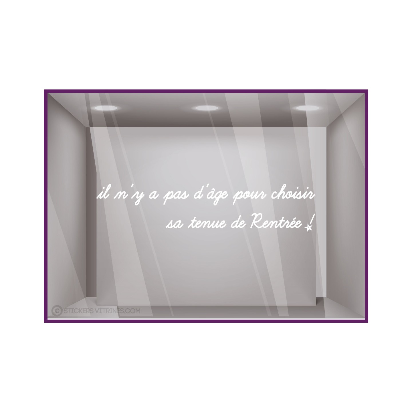 Lettrage Autocollant Rentree Magasin Boutique Decoration Mode Sticker Adhesif