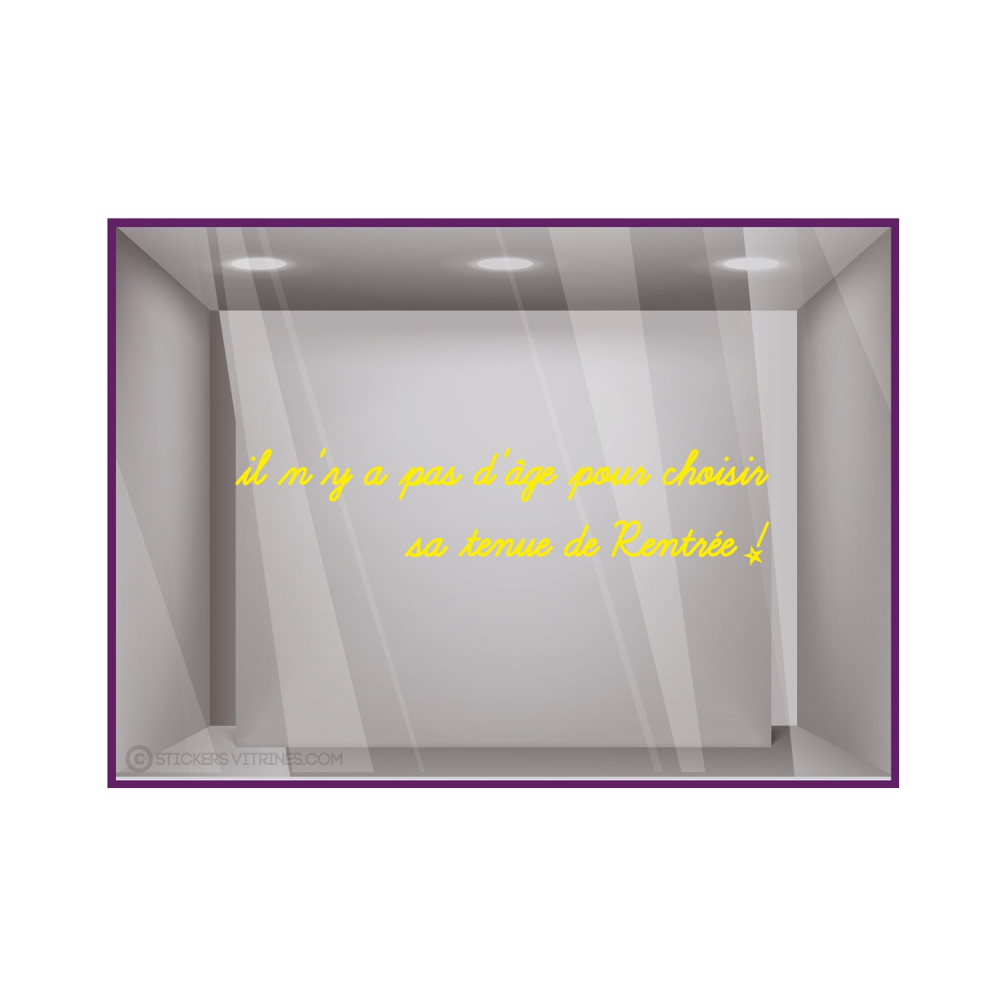Lettrage Autocollant Rentree Magasin Boutique Decoration Mode Sticker Adhesif
