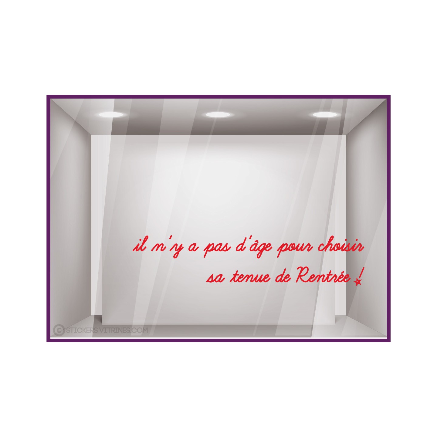 Lettrage Autocollant Rentree Magasin Boutique Decoration Mode Sticker Adhesif