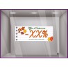 Offre Automne Bandeau Cahier Sticker Autocollant Adhésif Promotion Decoration Boutique Magasin