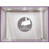 Sticker Vidéo Surveillance signaletique bureau cabinet medical avocat magasin vitrophanie autocollant 