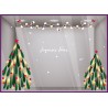 KIT DE STICKERS NOEL IDEE DECORATION TENDANCE FLOCONS VITRINE MAGASIN CALICOT JOYEUSES FETES MODE