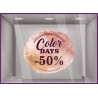 Stickers Color Days cuivre reduction promotion enseigne vitrophanie devanture vitrine black friday destockage calicot  magasin