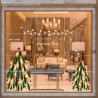 KIT DE STICKERS NOEL IDEE DECORATION TENDANCE FLOCONS VITRINE MAGASIN CALICOT JOYEUSES FETES MODE