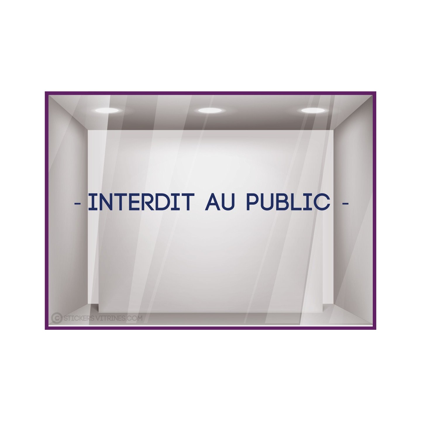 Sticker Interdit au Public