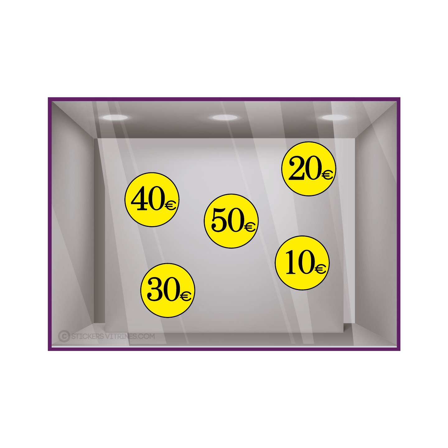 Sticker Soldes Prix Adhesif Calicot Vitrine-Magasin-Deco-Braderie-Promo-Promotion-Destockage-Commerce