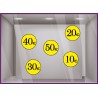 Sticker Soldes Prix Adhesif Calicot Vitrine-Magasin-Deco-Braderie-Promo-Promotion-Destockage-Commerce