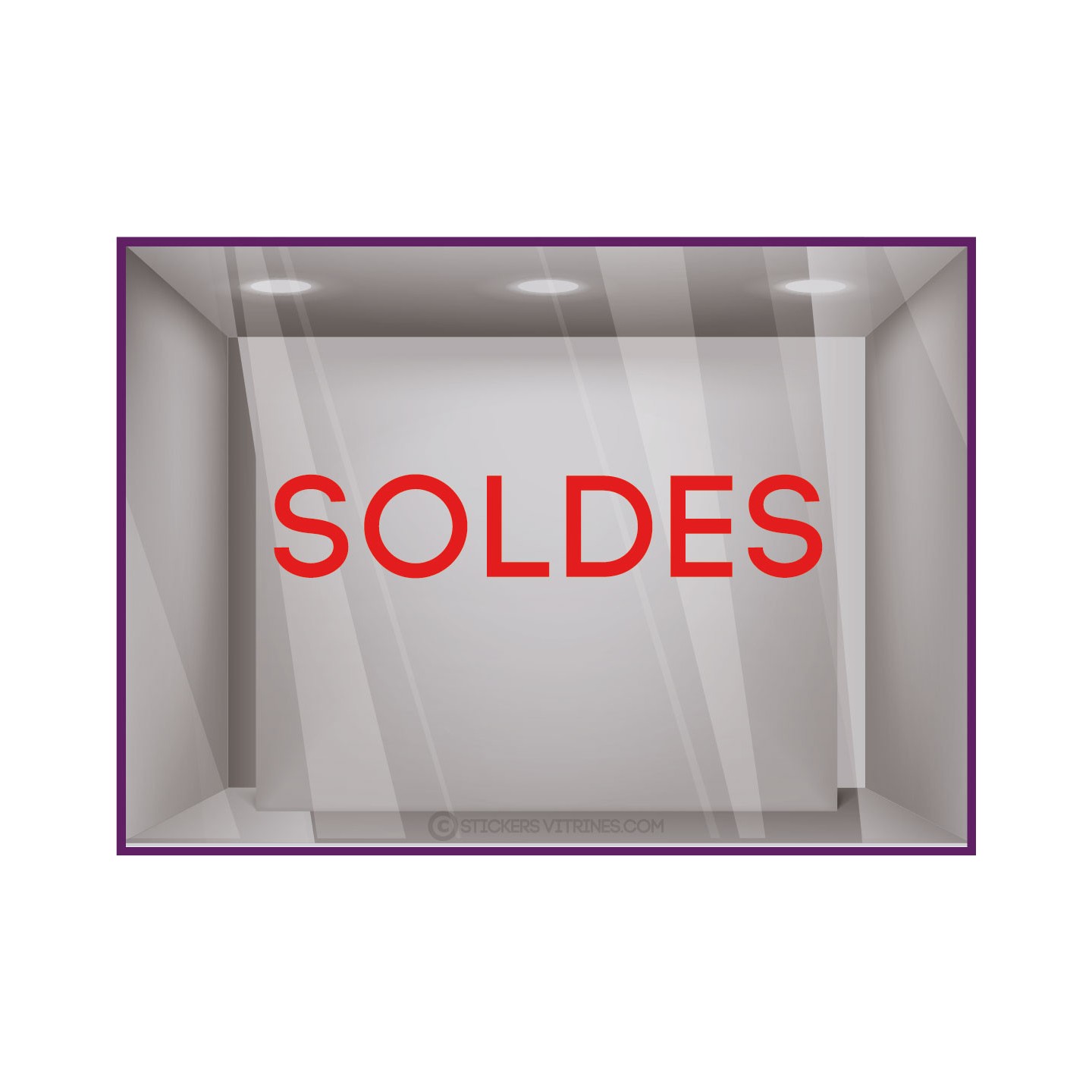 Sticker Soldes Lettre Adhesive Boutique Vitrine Destockage Calicot Soldes Enseigne Liquidation vitrophanie magasin